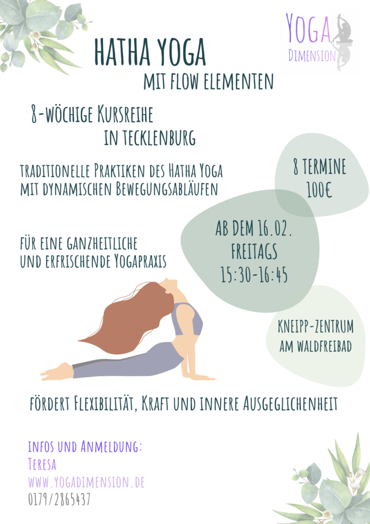 ab dem 16.02. in Tecklenburg: Hatha Yoga mit Flow Elementen